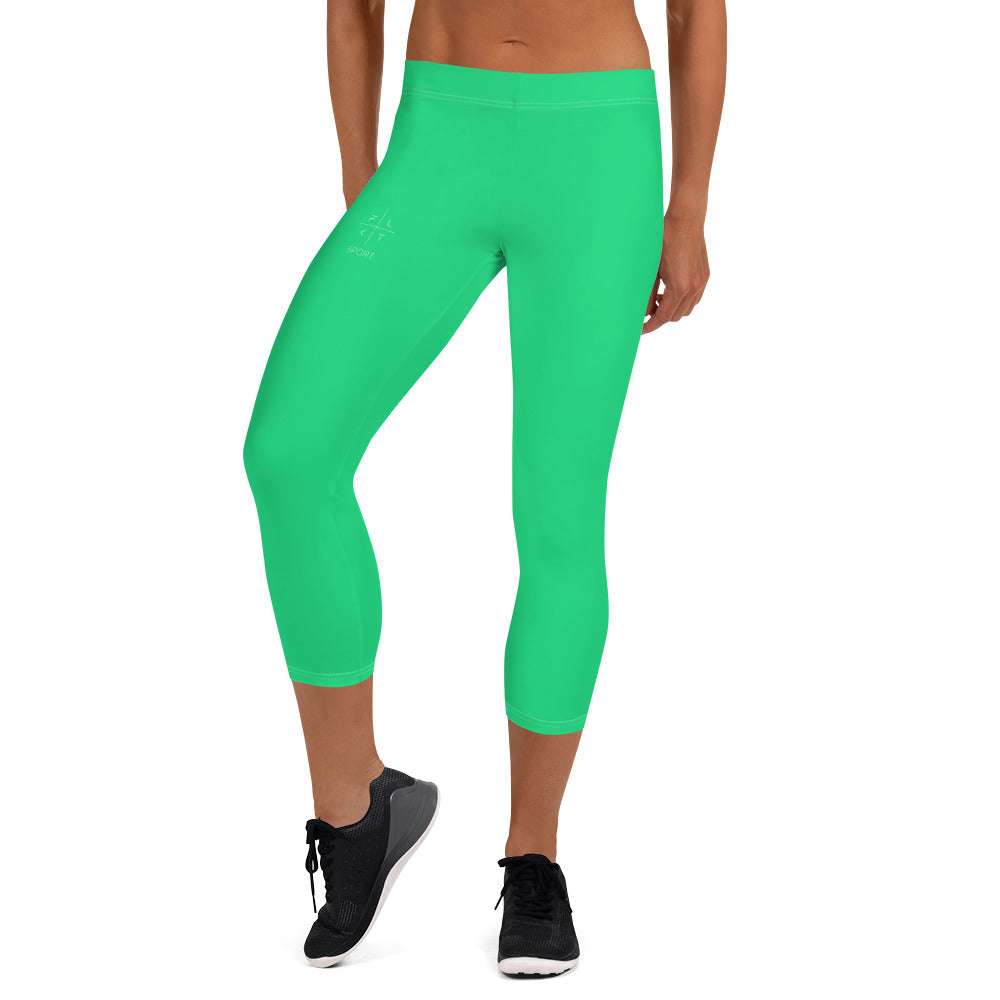 Viridian Vision FLAKOUT Sport Women's Capri Leggings - FLAKOUT