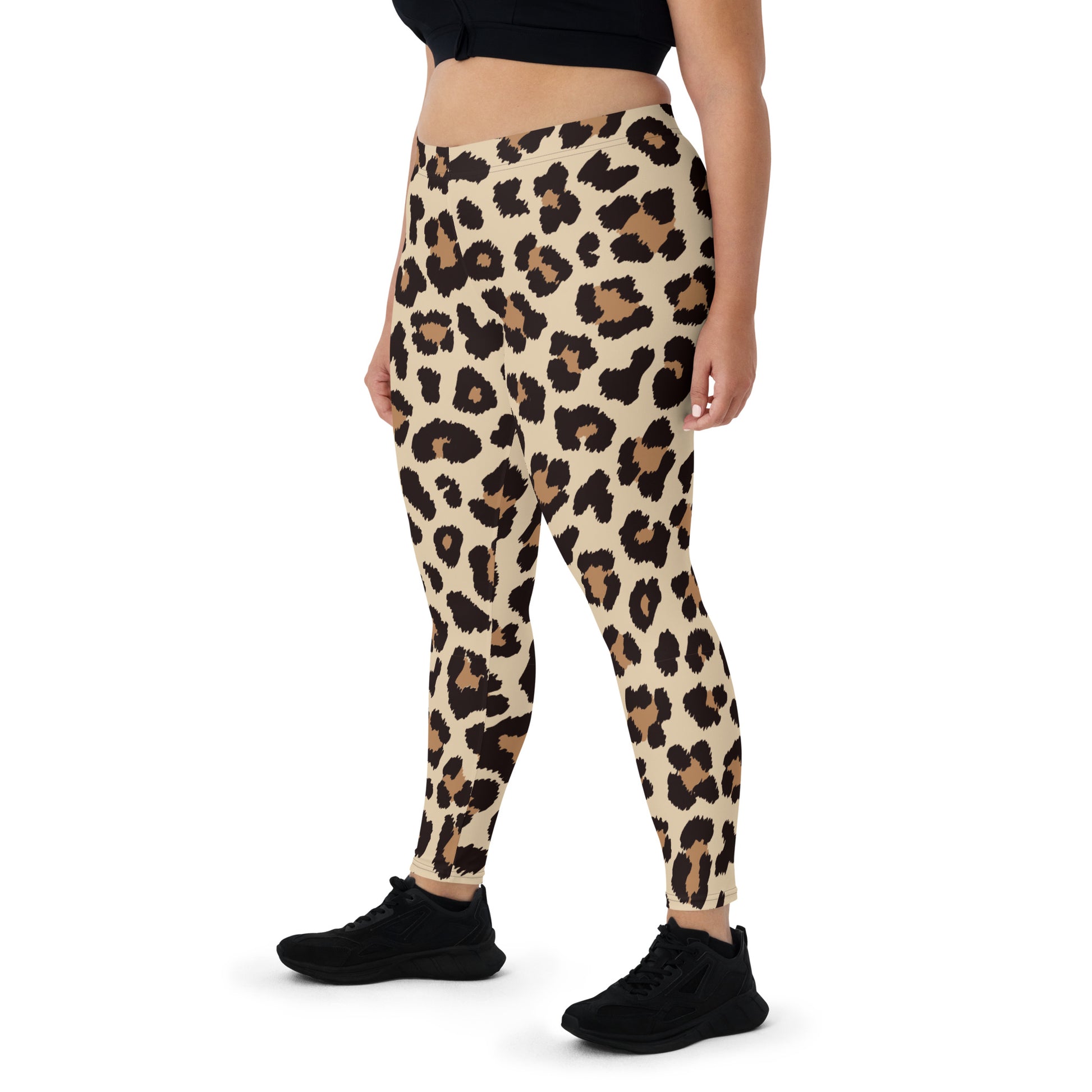 Leopar Chic Feline Women's Leggings - FLAKOUT