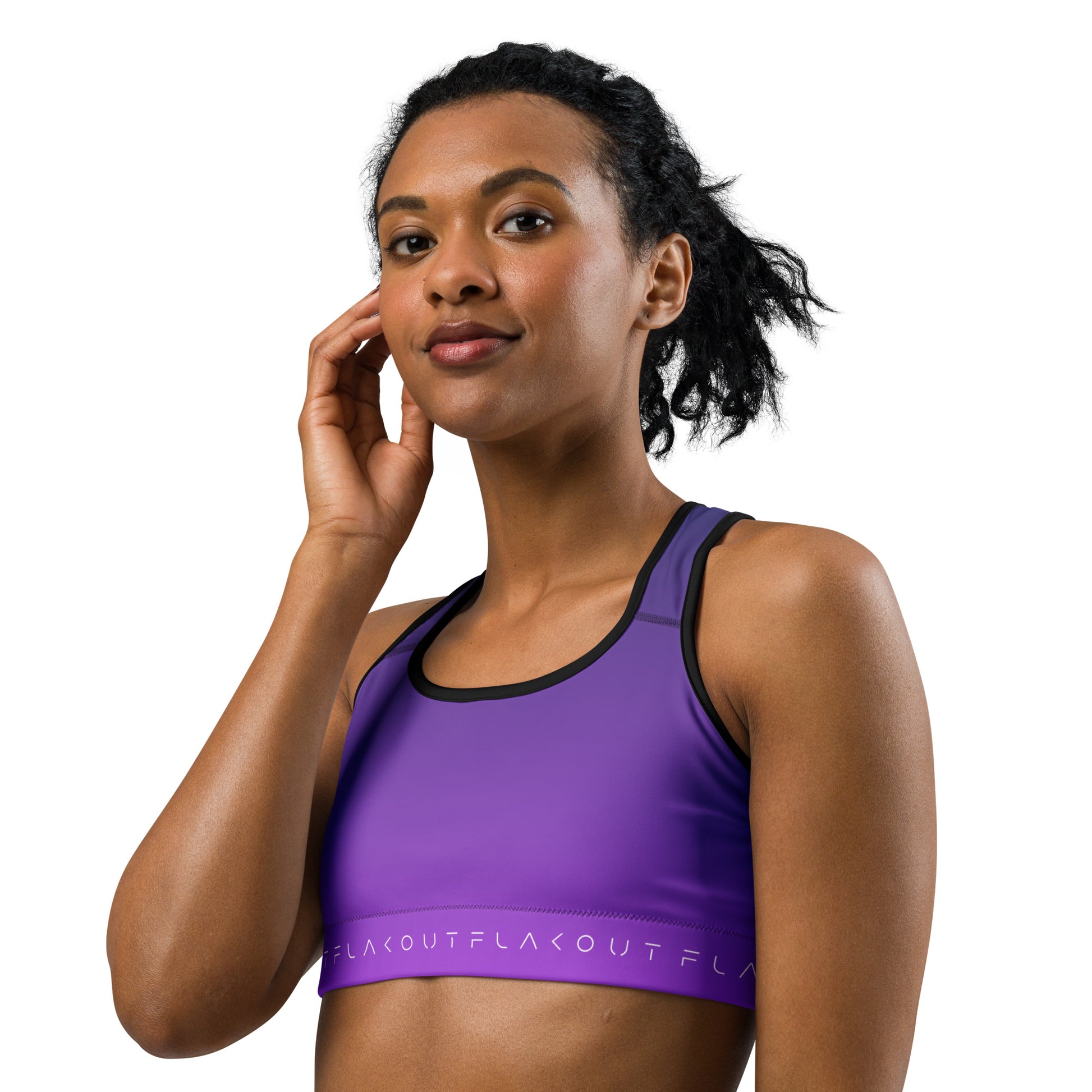 Lilac Twilight Women's Sports Performance Bra - FLAKOUT