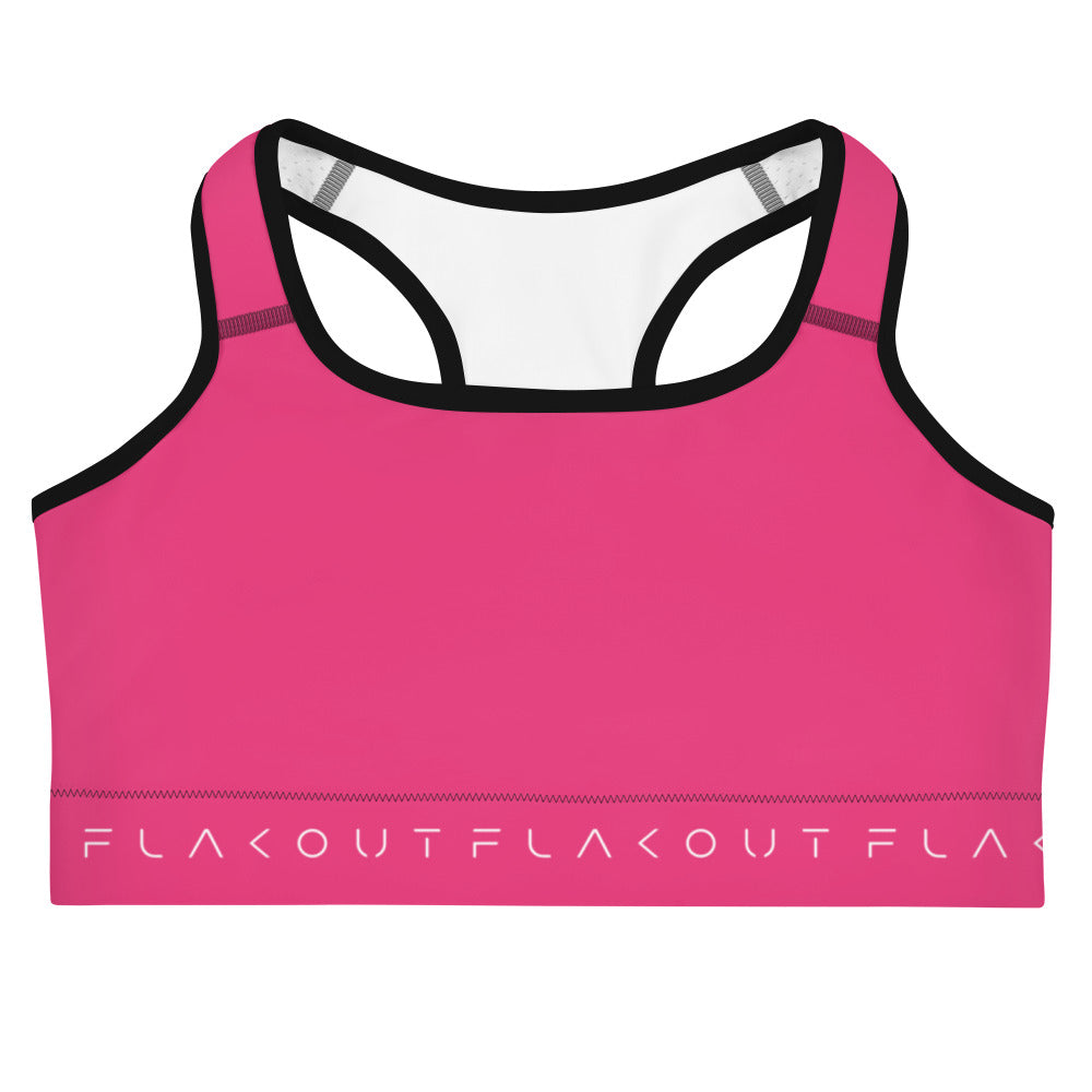 Pink Delight Women's Sports Performance Bra - FLAKOUT