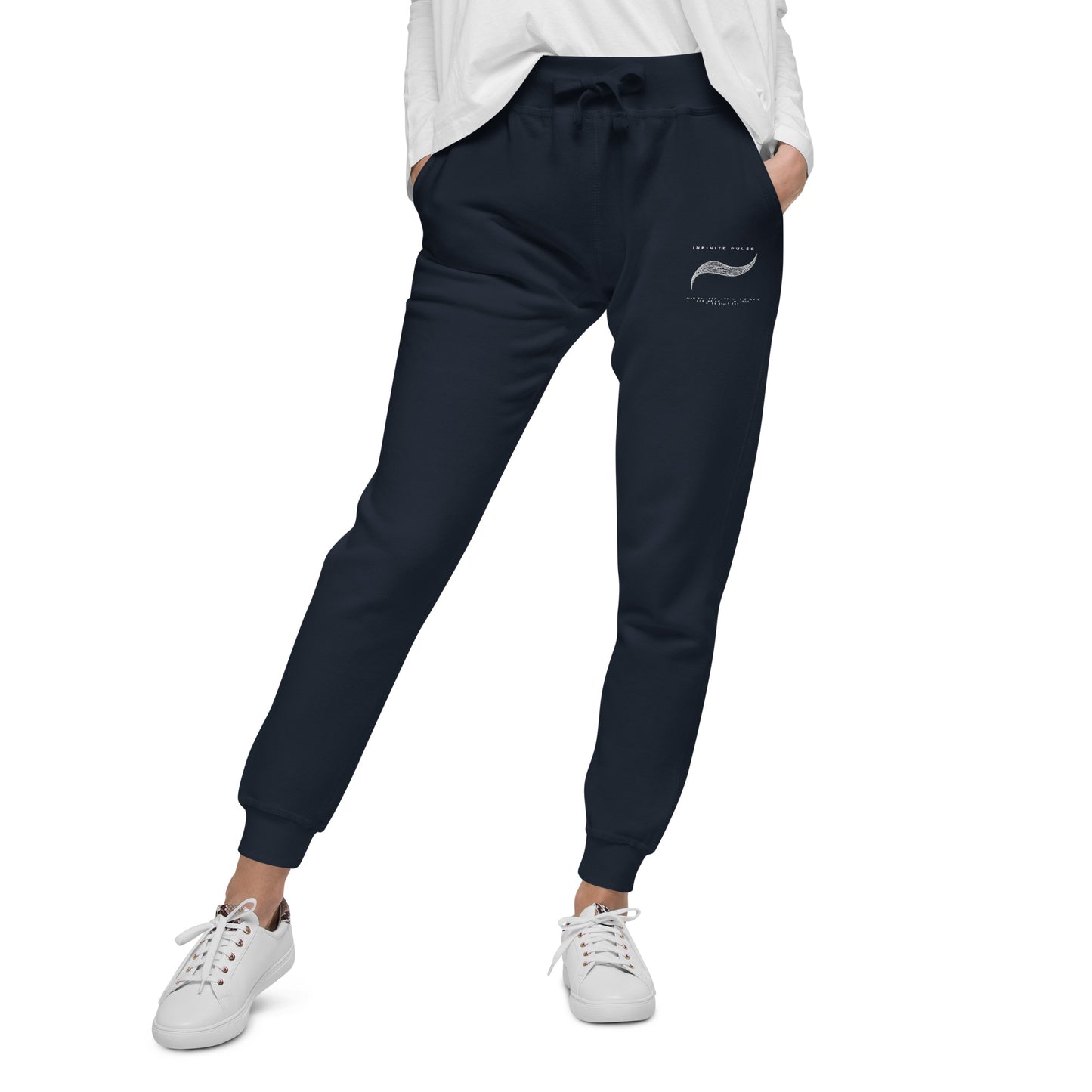 Infinite Pulse Embroidered Unisex Fleece Sweatpants - FLAKOUT