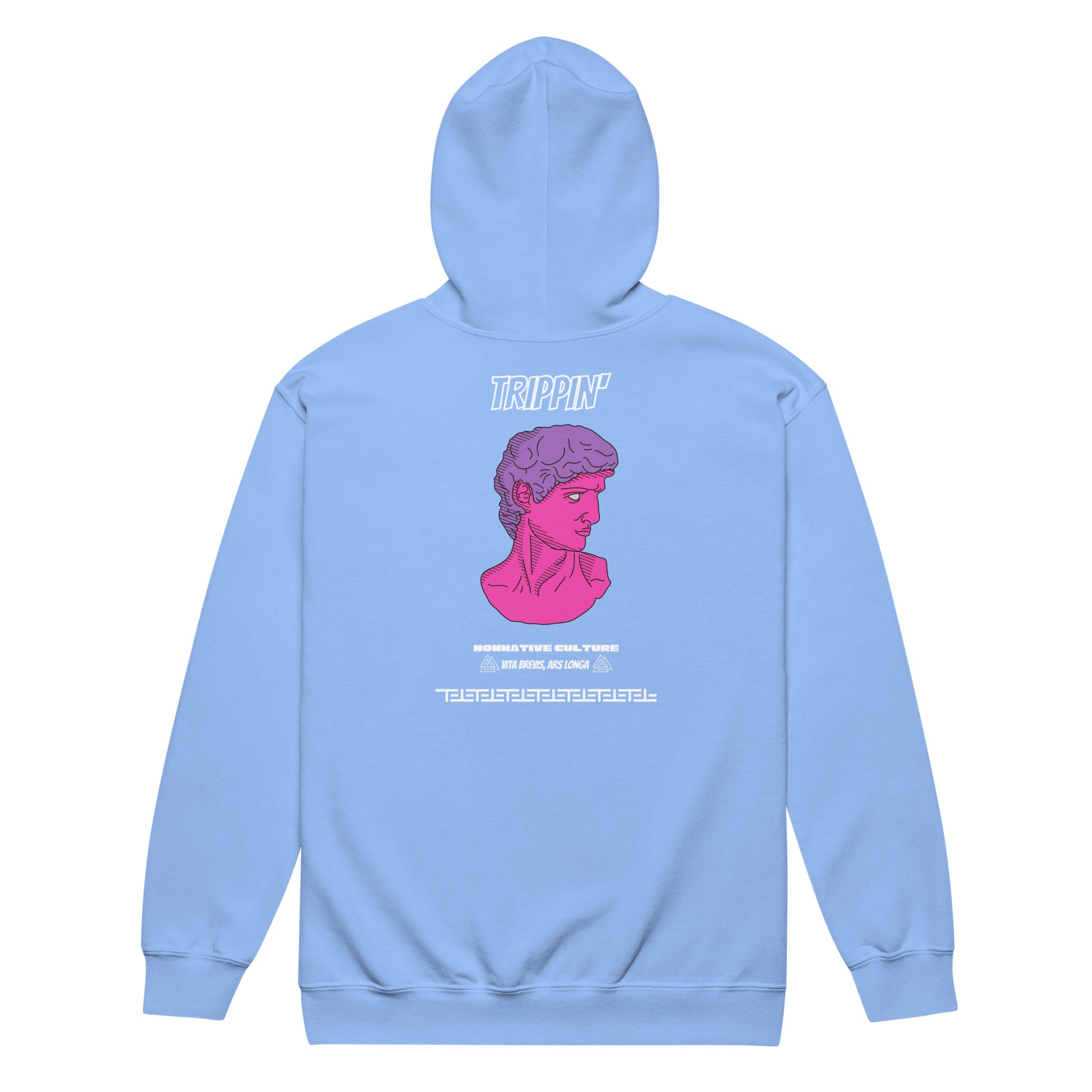 Nonnotine Dreamscape Trippin Heavy Harmony Fusion Zip Hoodie - Carolina Blue - FLAKOUT