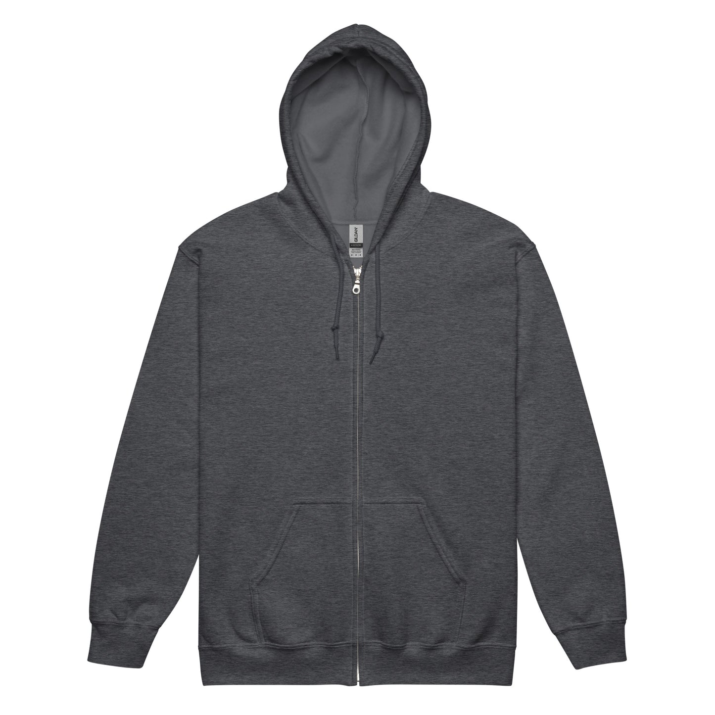 Violet Veil Of Oblivion Heavy Harmony Fusion Zip Hoodie - Dark Heather - FLAKOUT