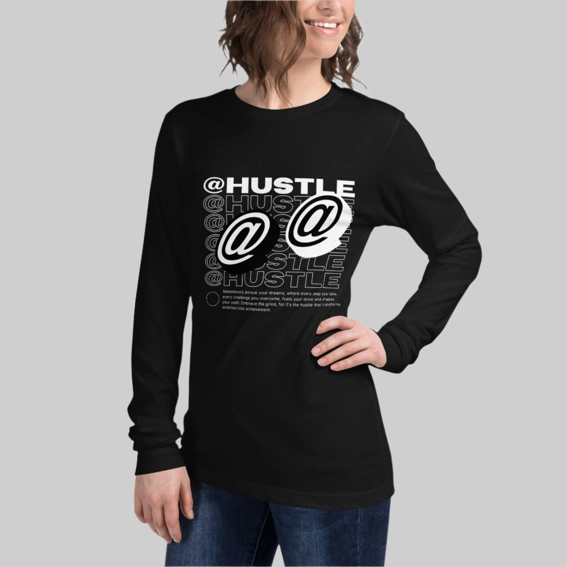 @Hustle Unisex Long Sleeve Shirt - FLAKOUT