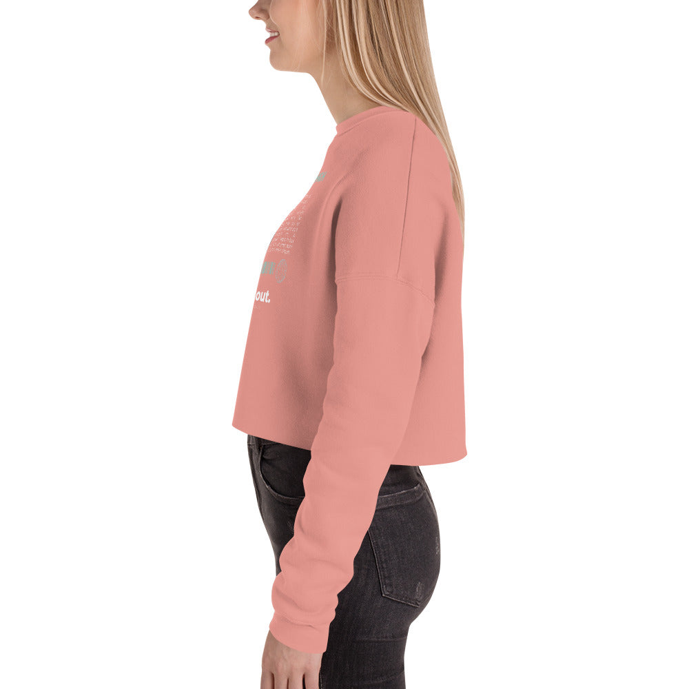 Fly High Voyager Women's Crop Sweatshirt - Mauve - FLAKOUT