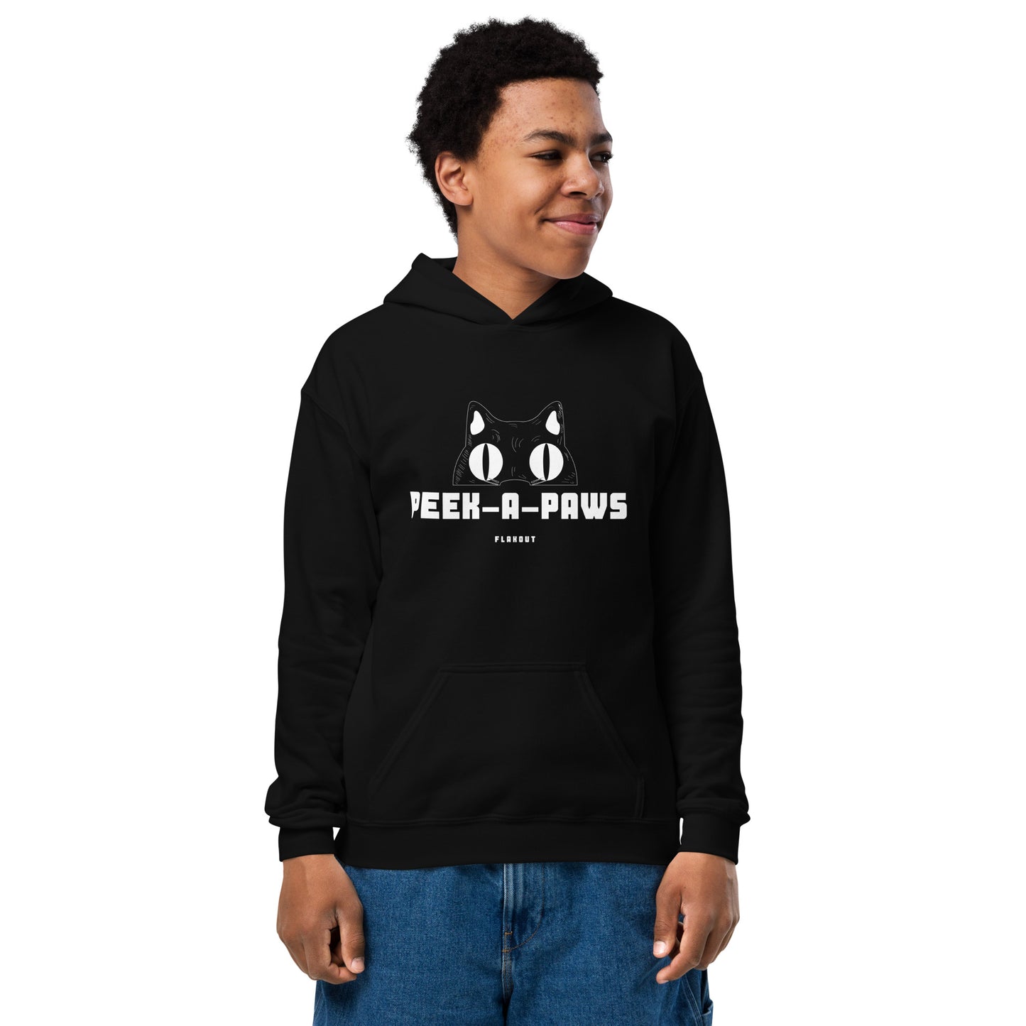 Peek A Paws Kid's Snug Blend Hoodie - FLAKOUT