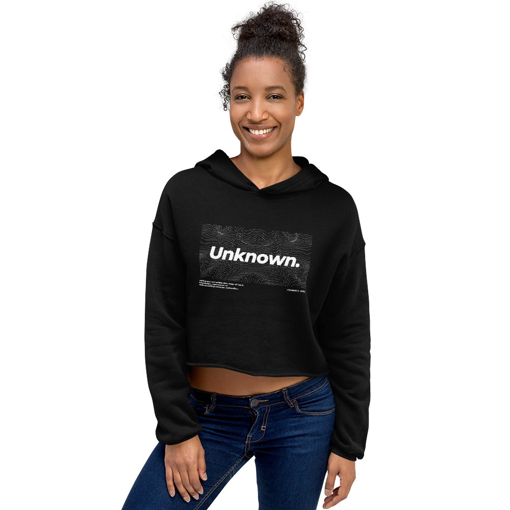 Veil Of The Unknown. Women's Crop Hoodie - FLAKOUT