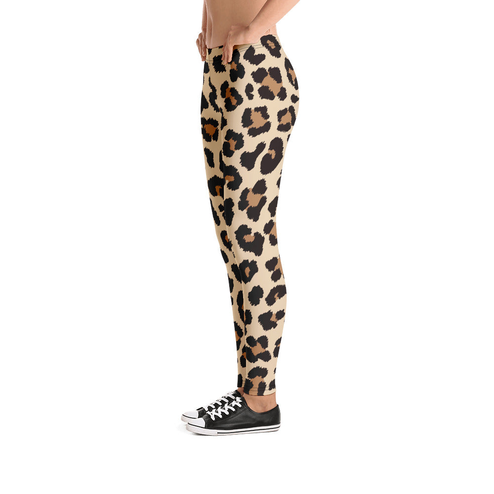 Leopar Chic Feline Women's Leggings - FLAKOUT