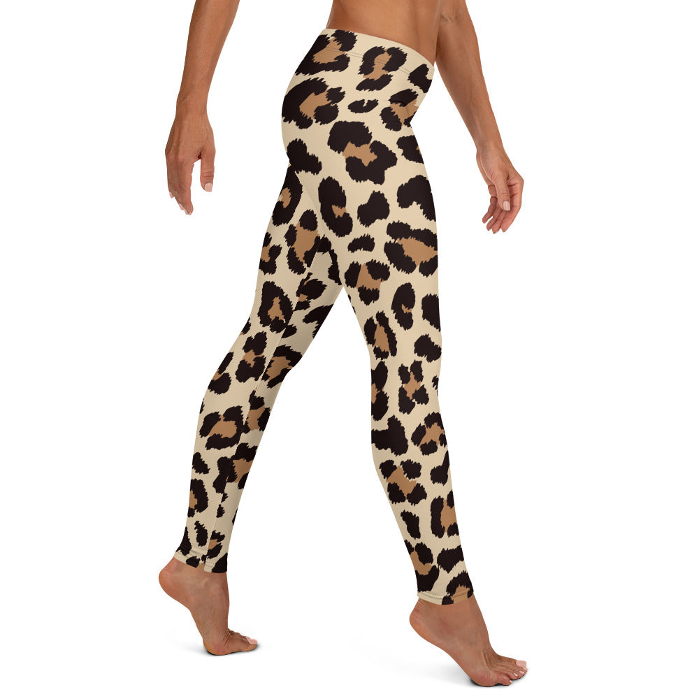 Leopar Chic Feline Women's Leggings - FLAKOUT